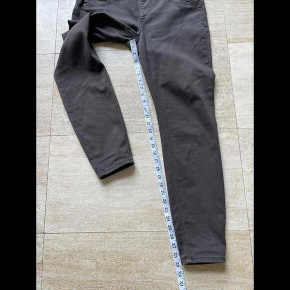 Spanx Pants Womens Brown Size XL Shimmer SOLACE Side Zip High Waist Jean Pants - Picture 6 of 9